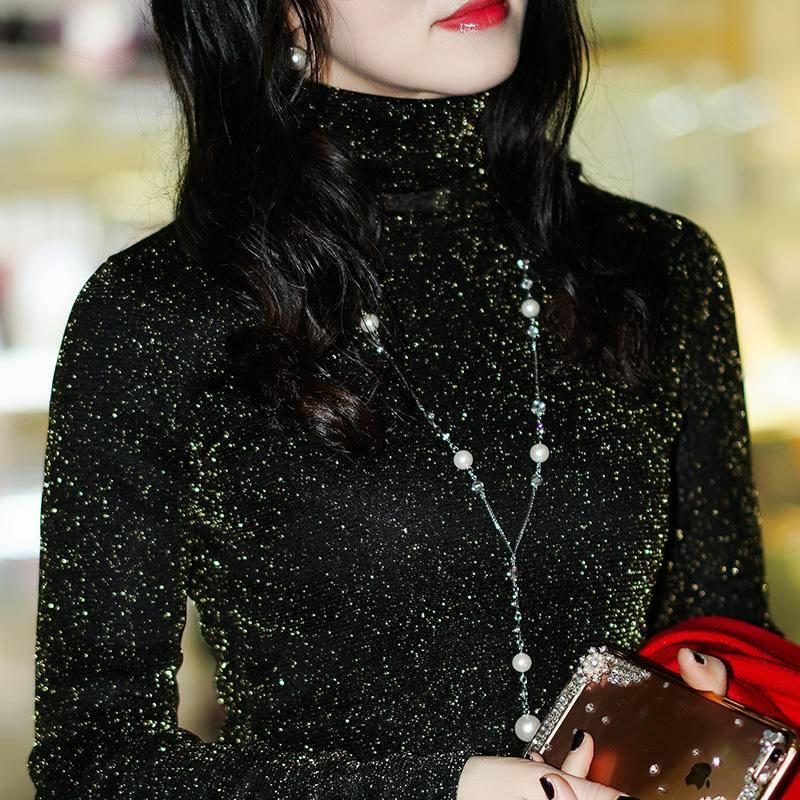 欧洲站2018早春新款女装潮韩版喇叭袖中长款