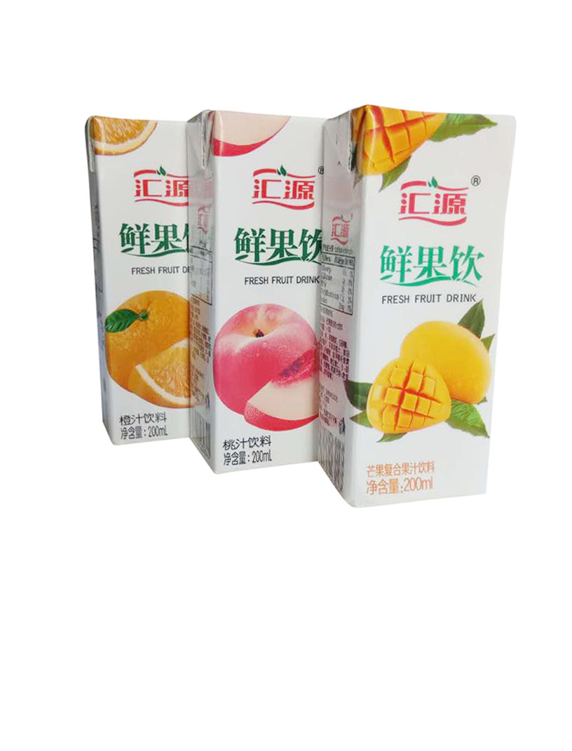 汇源果汁鲜果饮饮料200ml*36盒橙汁 桃汁(每种18盒)