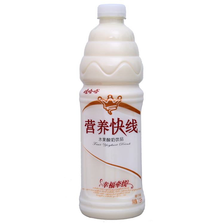 娃哈哈营养快线原味1500ml(1.5l)*4瓶/组口味随机