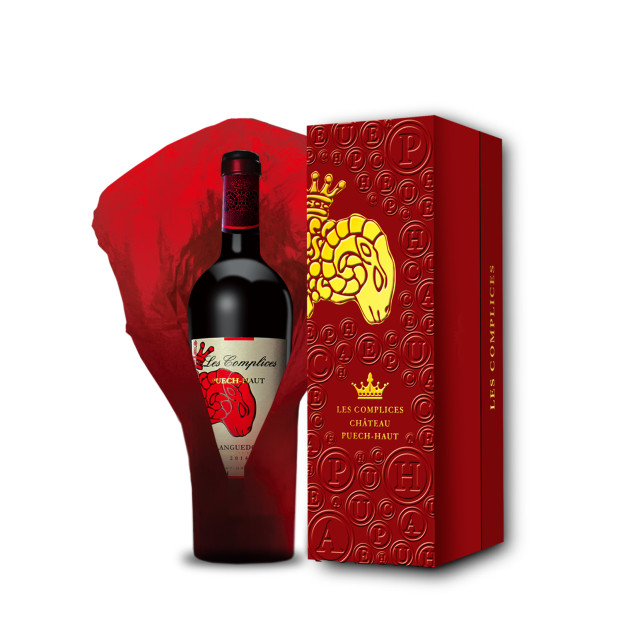 法国名庄小羊头红标干红葡萄酒