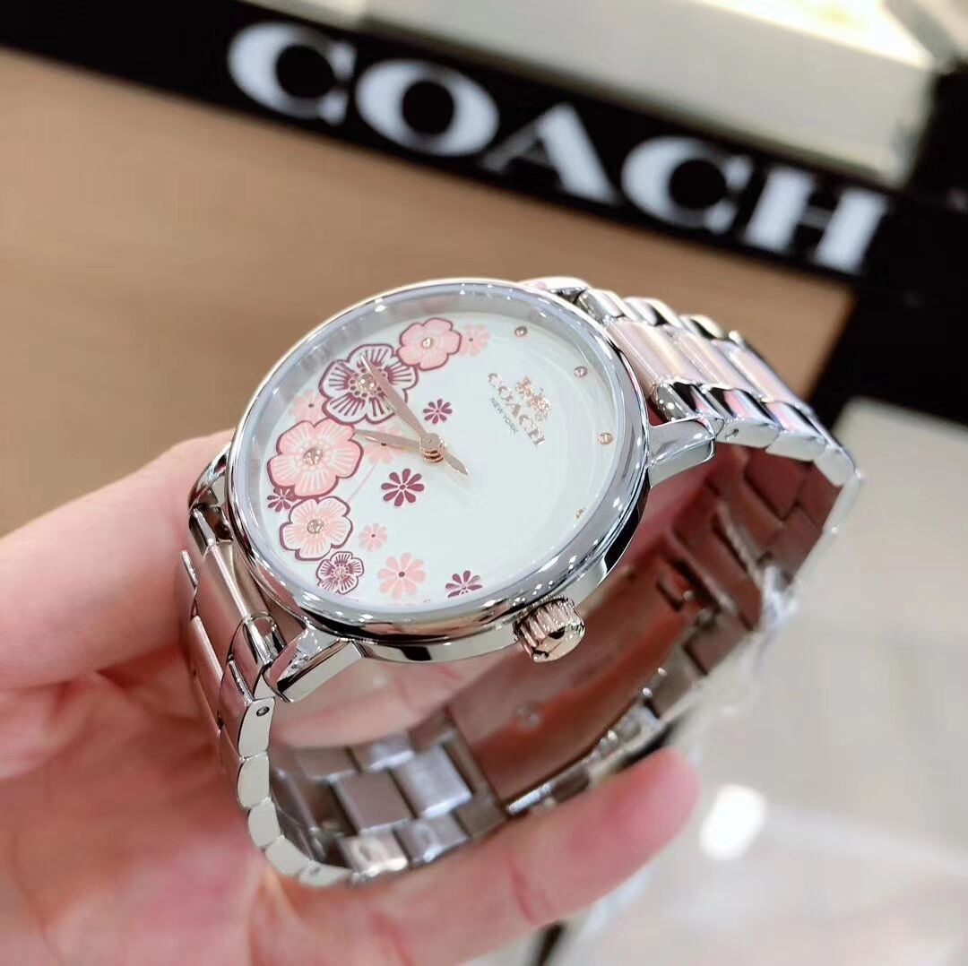 配饰礼品 品牌手表 > coach(蔻驰). 石英女表 36mm间金表带.生活防水.