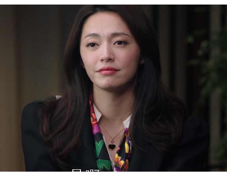 都挺好姚晨苏明玉同款爱心形肖邦项链925纯银高露黑色桃心形锁骨