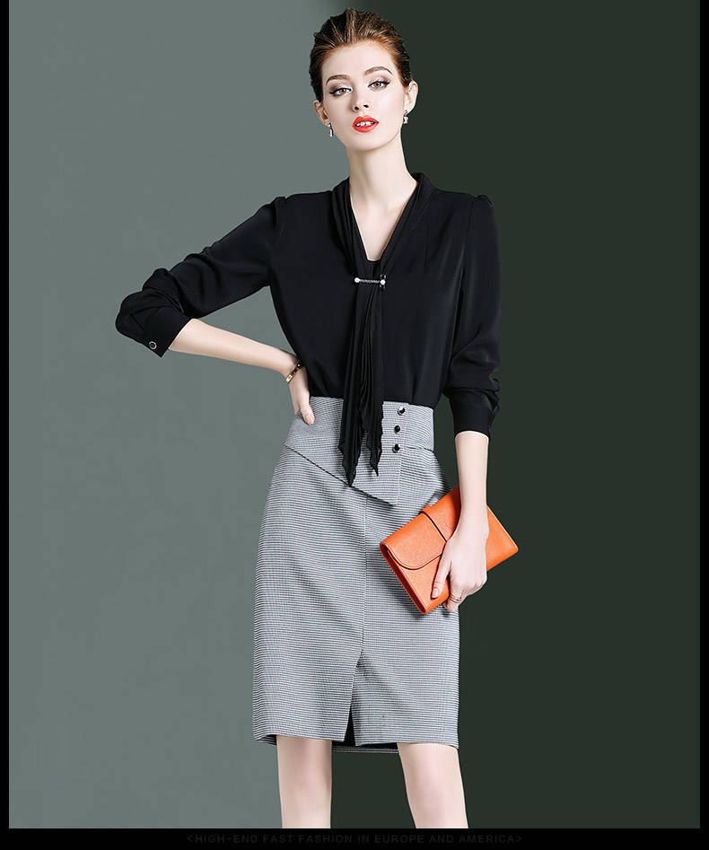 2019新款女装春夏装名媛御姐时尚ol套装裙洋气小香风两件套气质潮