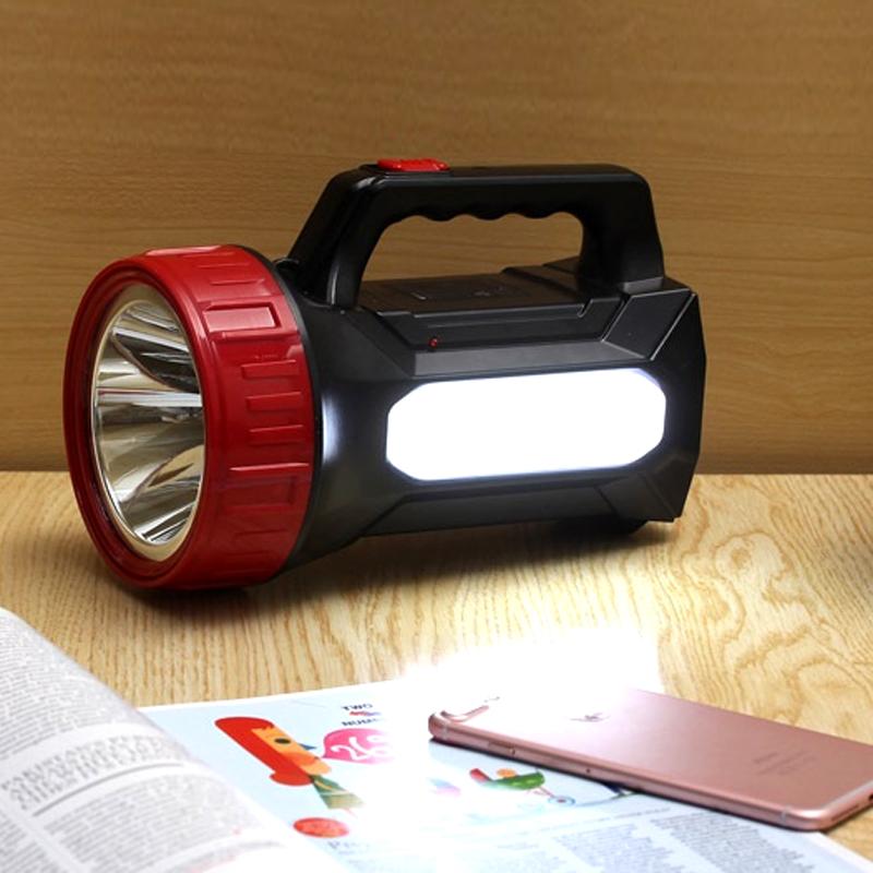 康铭2665 led强光手电筒可充电探照灯户外巡逻手提矿灯家用