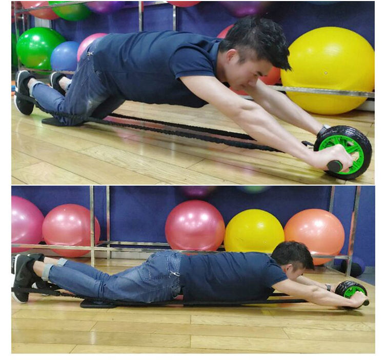 欧荟健腹轮收腹锻炼减肚子女滚轮运动收腹肌健身器材家用男腹肌轮