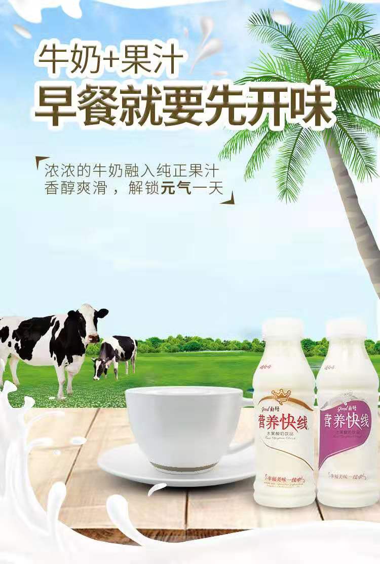 【特价】娃哈哈营养快线350g*12瓶整箱 幸福牵线椰子味早餐牛奶