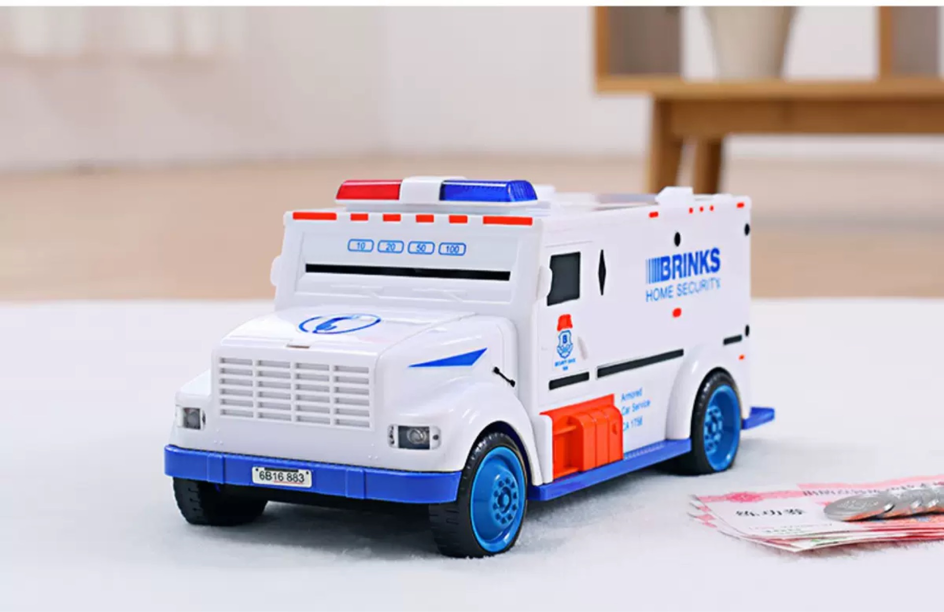 悍马运钞车存钱罐大容量儿童智能玩具指纹密码男孩女孩汽车储钱罐