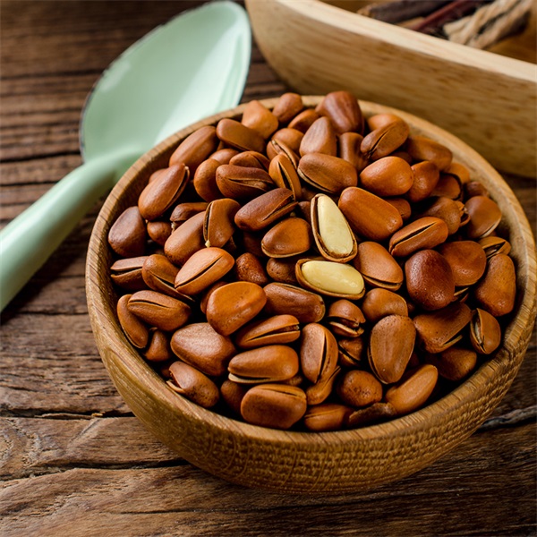 松子坚果炒货俄罗斯特级大红松子开口松子5斤装