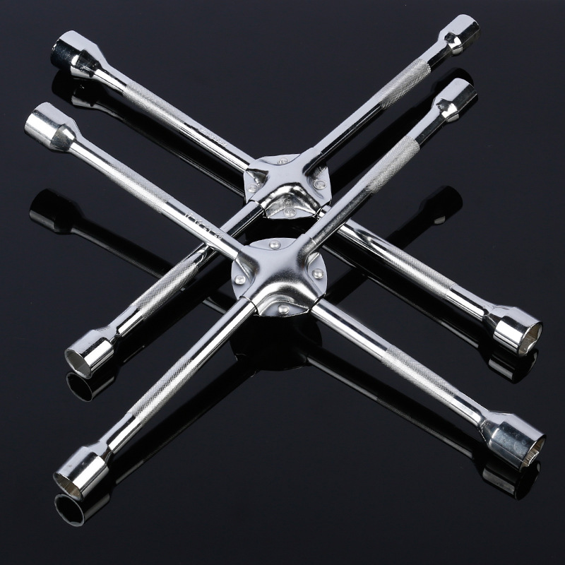 货源直供450十字扳手铬钒钢 镜面十字轮胎扳手机械汽车轮胎维修