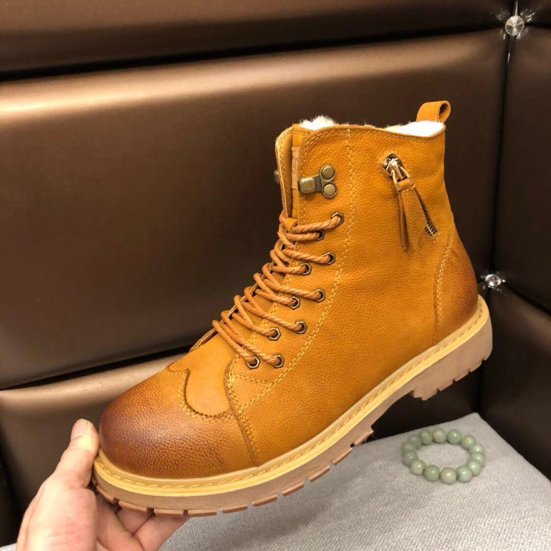 ugg新款马丁靴皮鞋男冬季款加棉时尚外贸单