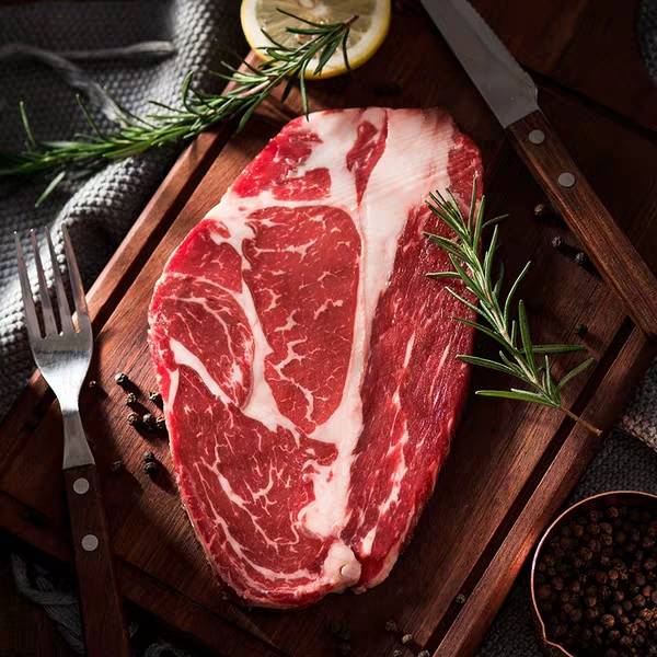 澳洲进口原肉牛肉原切整切鲜牛眼肉牛排儿童家庭精品套餐批发团购