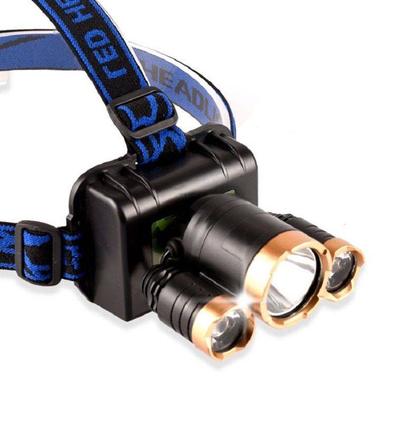 五头头灯强光打猎可充电式夜钓鱼灯远射超亮头戴式led矿灯手电