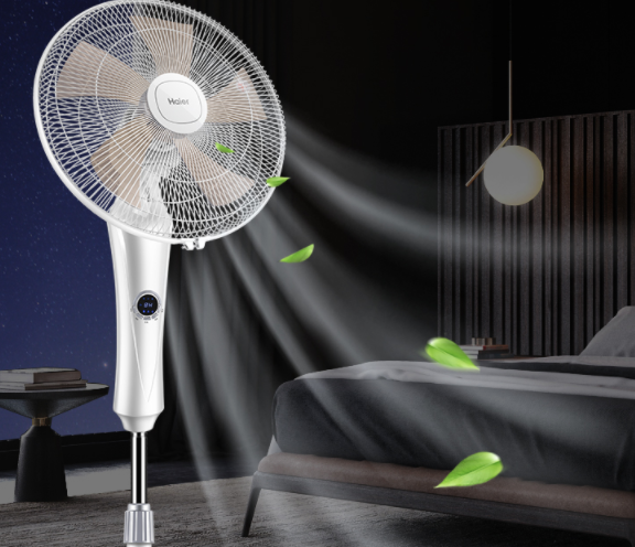 海尔电风扇落地扇家用宿舍台立式风扇机械静音摇头电扇餐厅定时