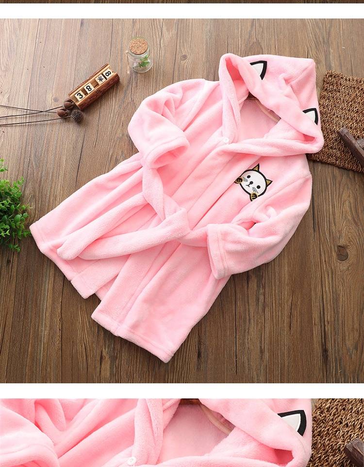 【儿童睡袍】儿童睡衣睡袍法兰绒2019新款春秋冬男孩女孩睡衣浴袍