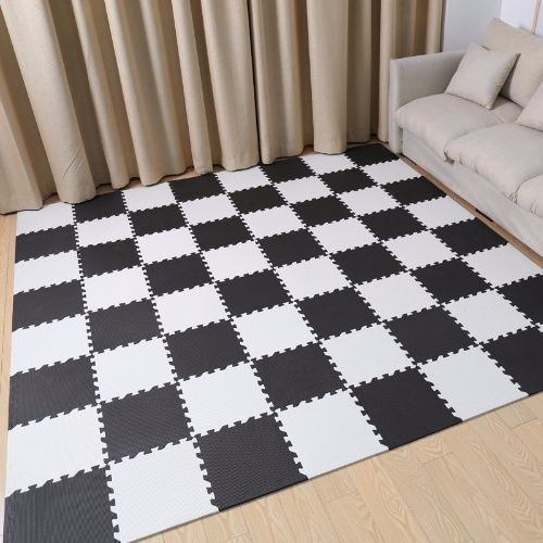 60片】泡沫地垫拼接家用儿童爬爬垫卧室榻榻米加厚爬行垫海绵地板垫子