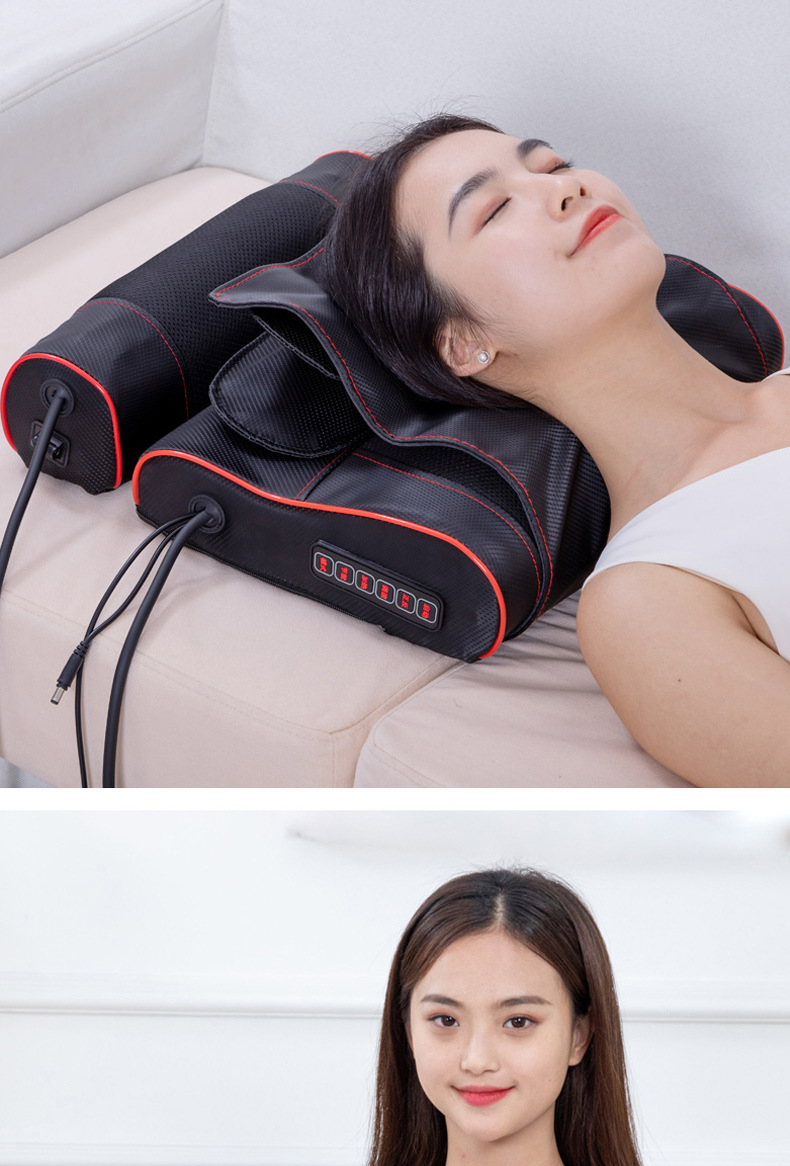 豪华按摩枕电动颈椎颈部腰部肩部全身多功能家用按摩器枕