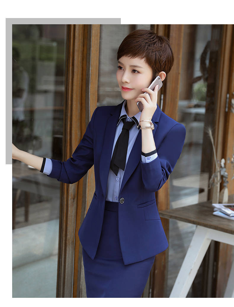 新款职业装女装套装面试正装工装酒店工作服三件套西装套装女