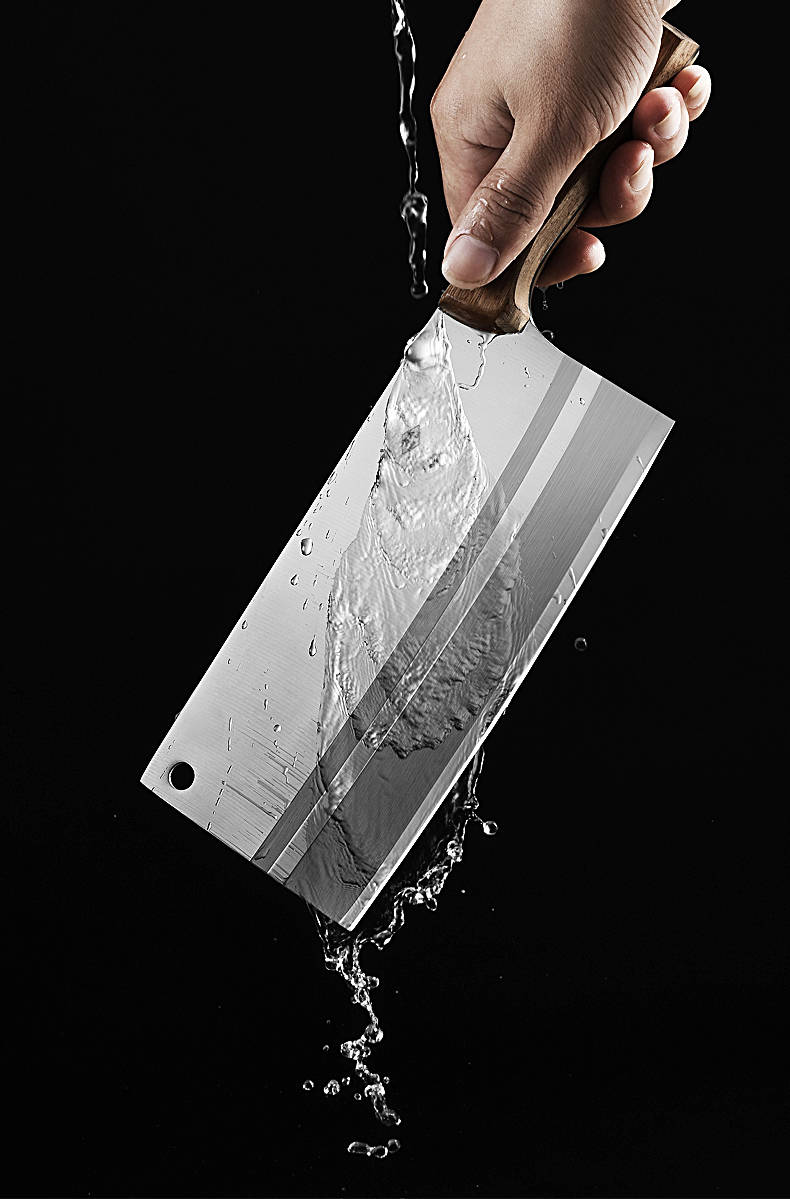 方太不锈钢菜刀家用锋利切菜刀斩砍骨刀厨房刀具套装厨师切片刀