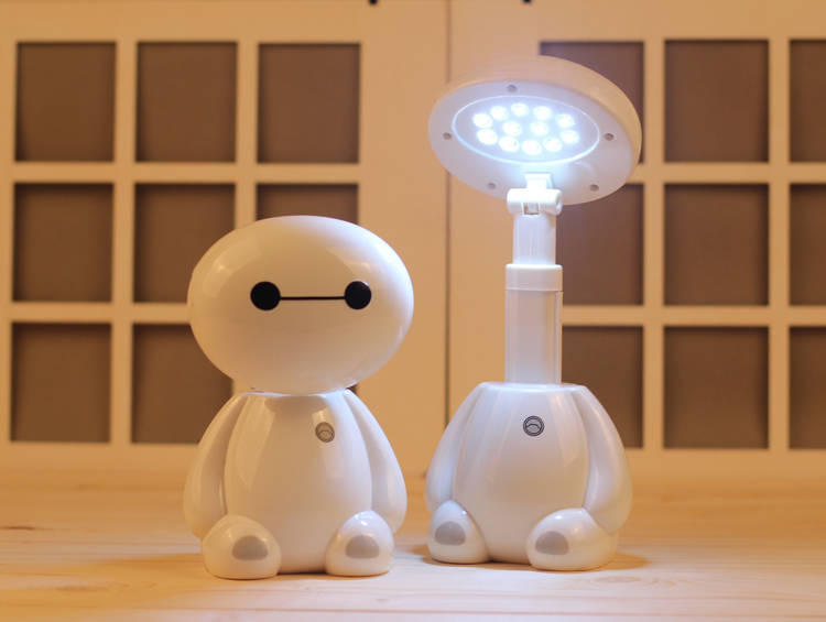 led大白台灯护眼学习折叠充电小台灯工作阅读卡通写字灯大白台灯