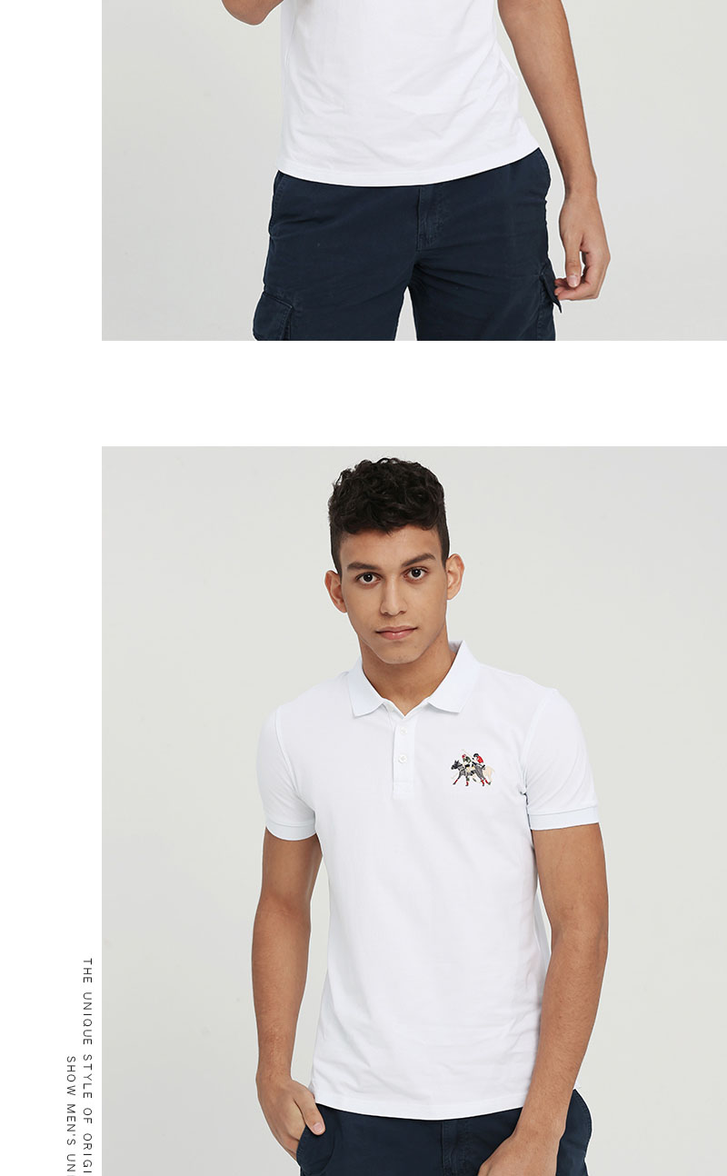 保罗polomeisdo男弹力单珠翻领短袖polo衫