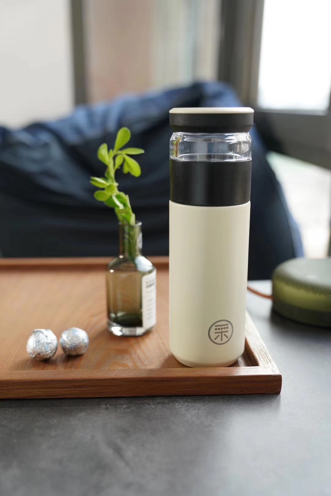 多采自然2017福鼎高山寿眉 白茶 分体式保温杯