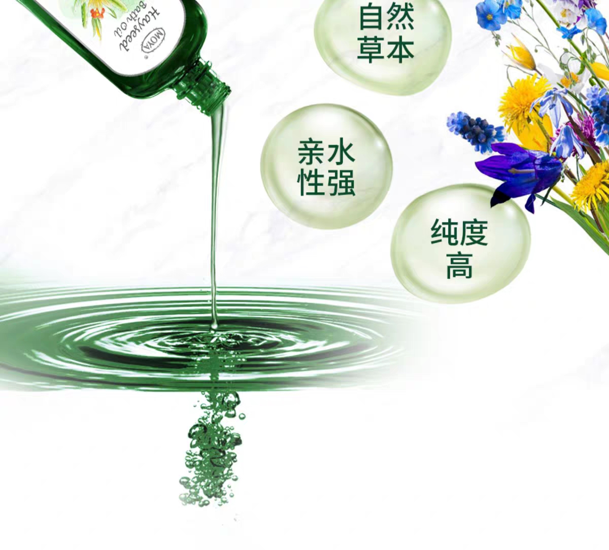 grandsun/巨晴moya摩雅经典茂草花沐浴精油