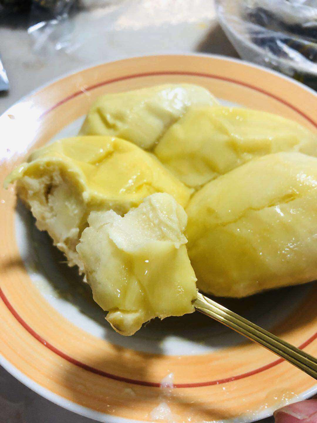 泰国金枕头榴莲果肉 盒装 不带壳 新鲜水果 3斤 顺丰包邮