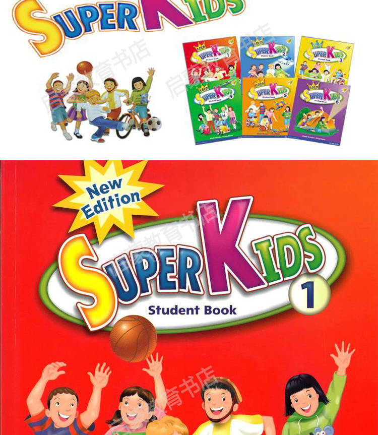 原版朗文培生新灵通super kids123456级少儿英语课外辅导班教材