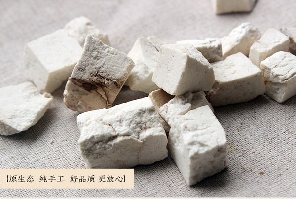 云南原产地野生茯苓中药材滇白茯苓丁土茯苓块500克可打粉
