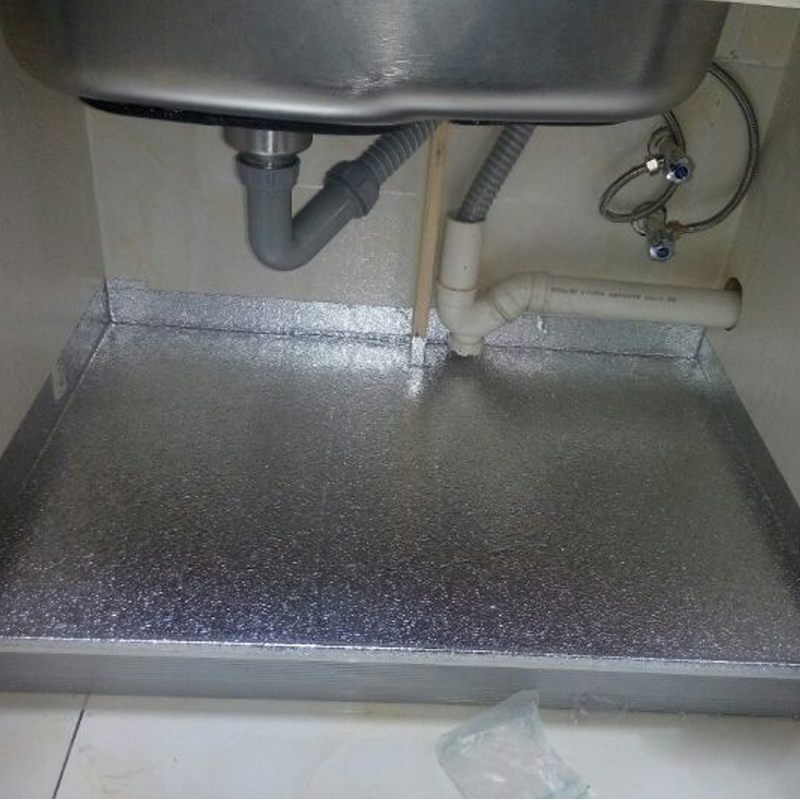 防水厨房防油贴纸耐高温灶台用橱柜油烟墙贴防潮铝箔锡纸自粘贴纸