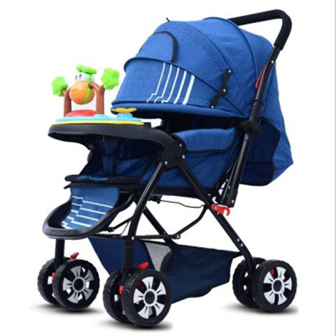 【正品】高景观新生婴儿推车床两用双向可坐可躺减震超轻便携折叠