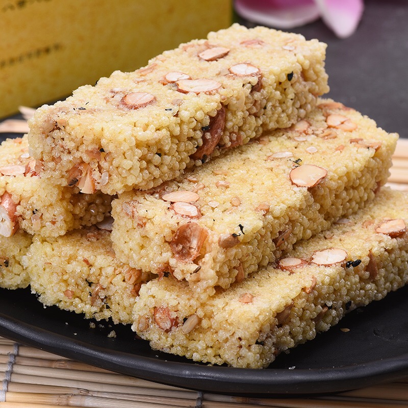 山兰米酥粗粮华山武当山特产传统手工零食网红养生素食点心藜麦酥