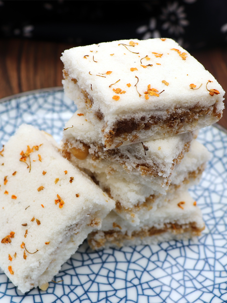 桂花糕糯米糕宁波特产传统手工现做糕点散装小米糕夹心糕零食小吃