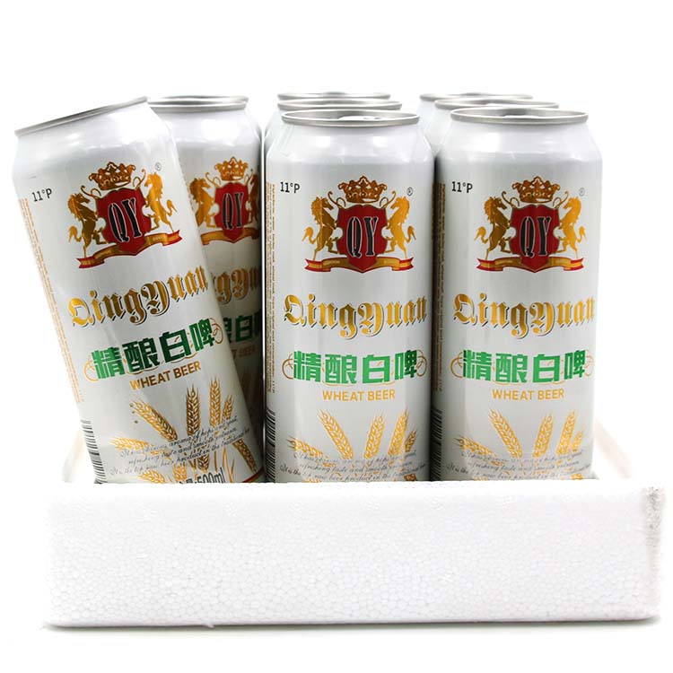 国产山东精酿白啤500ml*9罐啤酒听装小麦啤酒 促销包邮