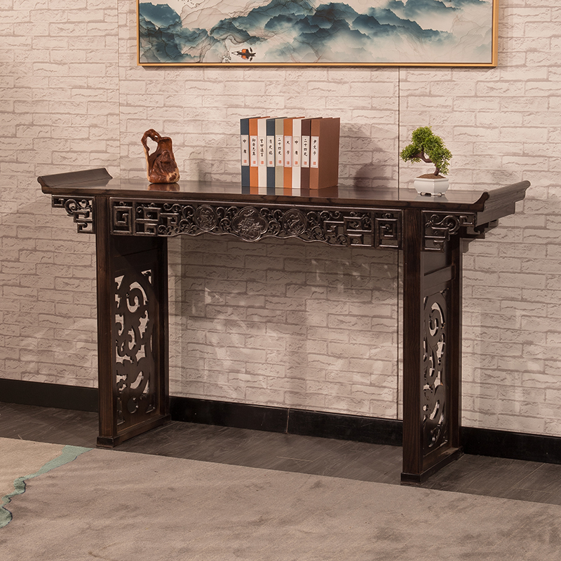 供桌实木家用香案仿古供台条案中式玄关柜翘头农村堂屋佛台桌神台