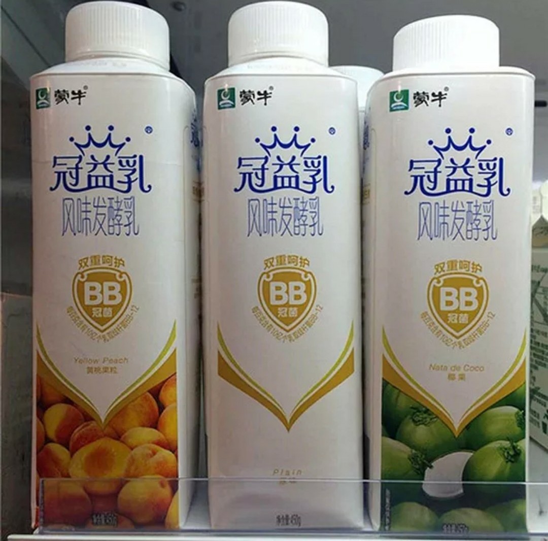 包邮蒙牛冠益乳发酵乳酸奶450g 5瓶原味黄桃椰果草莓桑葚拼 多省(保质