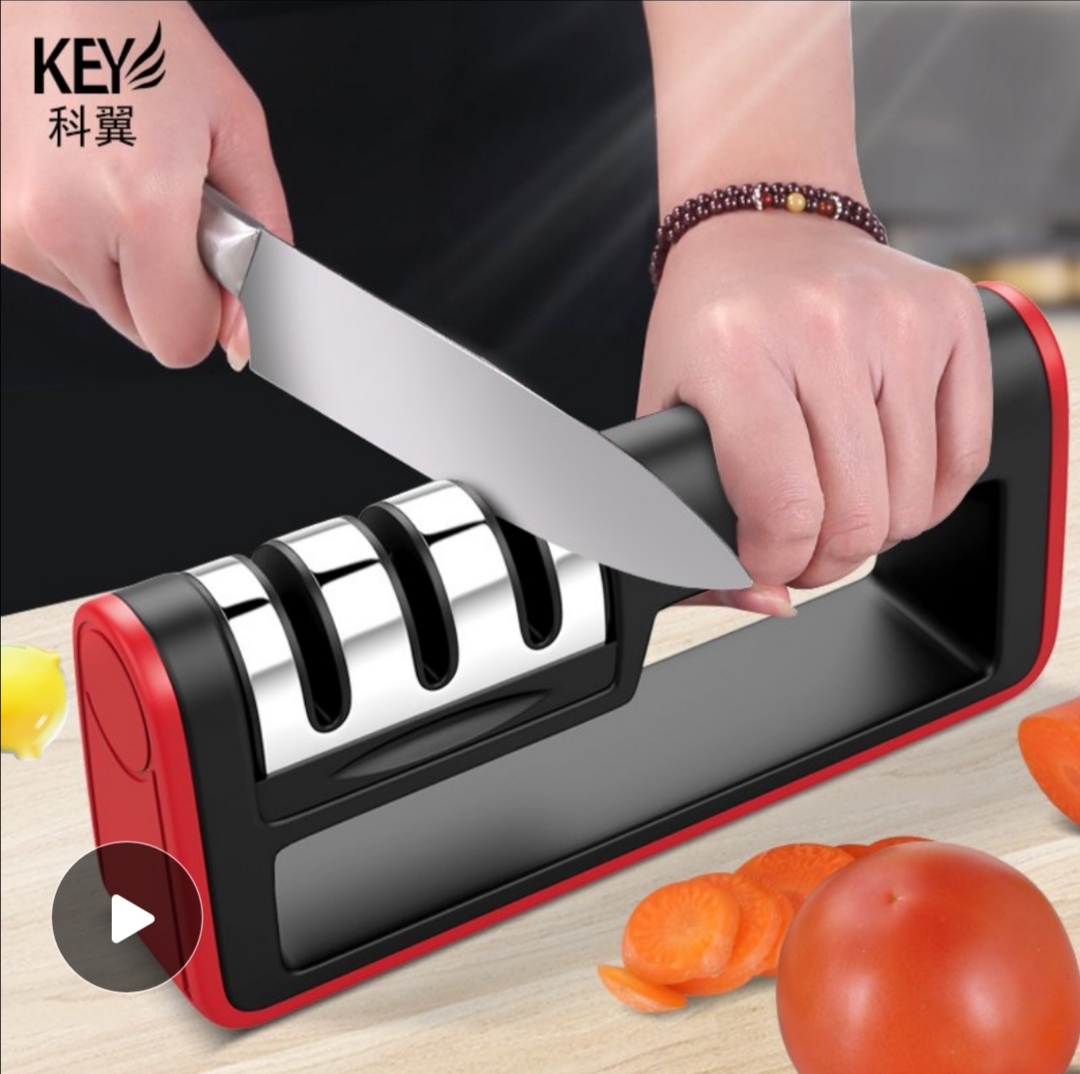 科翼磨刀器不锈钢家用磨菜刀快速磨刀神器厨房用品磨水果菜刀