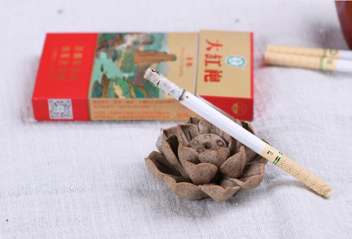 茶王大红袍茶烟正品细支烟女士香烟一条10包男士戒烟草可抽可冲泡茶