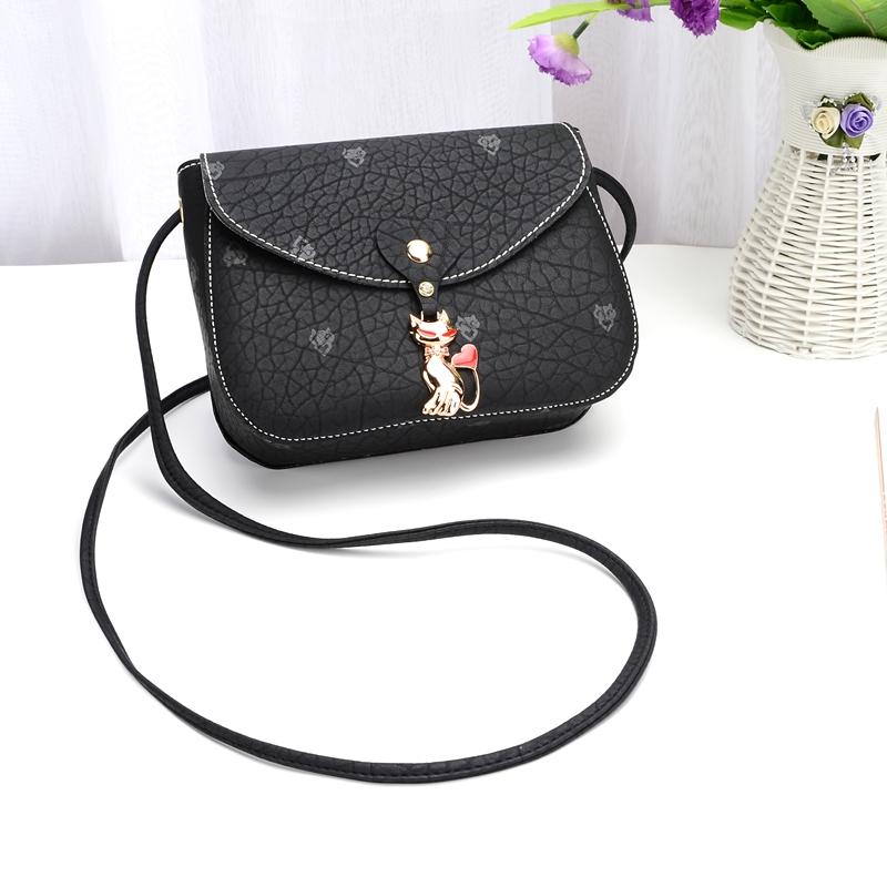 艾迪猫单肩包小挎包包女2018新款潮韩版百搭斜挎学生时尚小包女包
