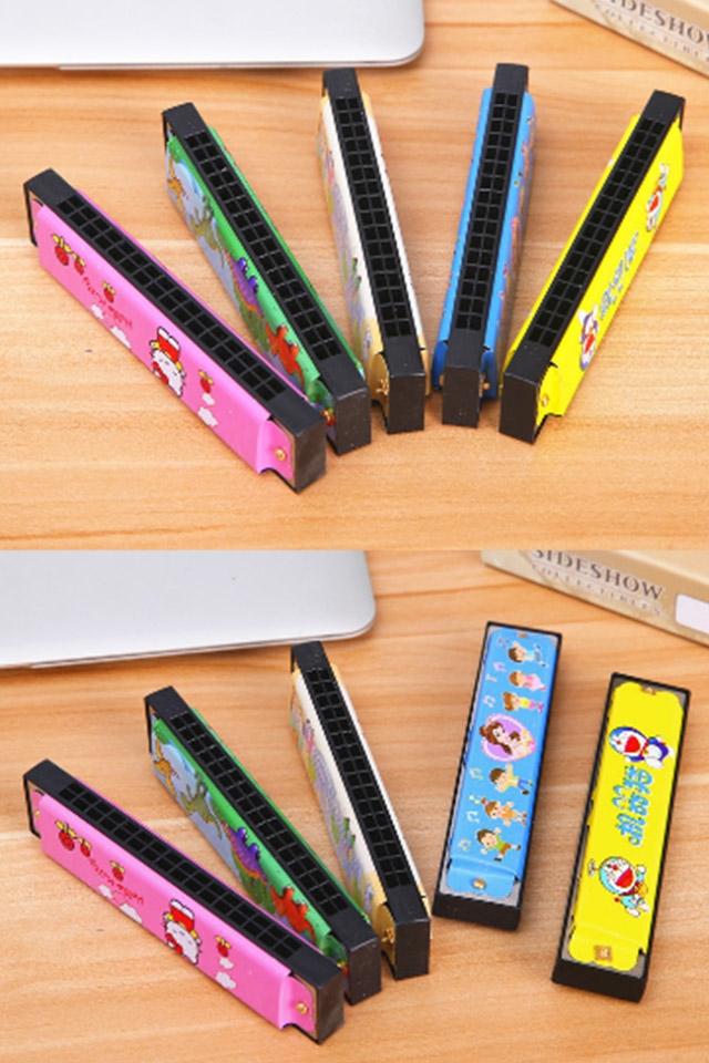 【2个装】16排双孔可爱口风琴儿童口琴宝宝吹奏乐器卡通玩具