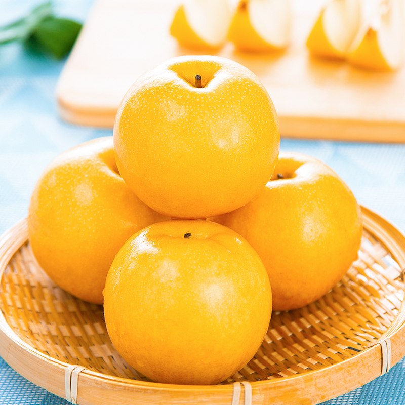 秋月梨新鲜水果5斤黄皮梨黄金梨东北圆黄梨贡梨丰水梨整箱
