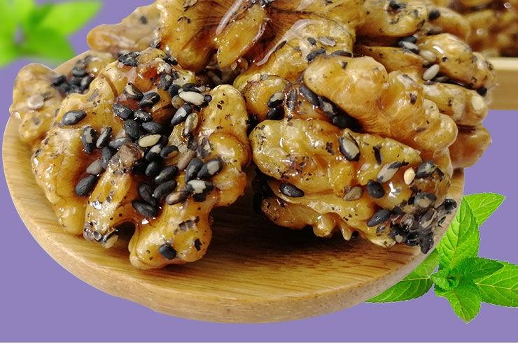 【3大袋】黑芝麻红糖核桃仁100*3袋孕妇营养休闲零食琥珀核桃