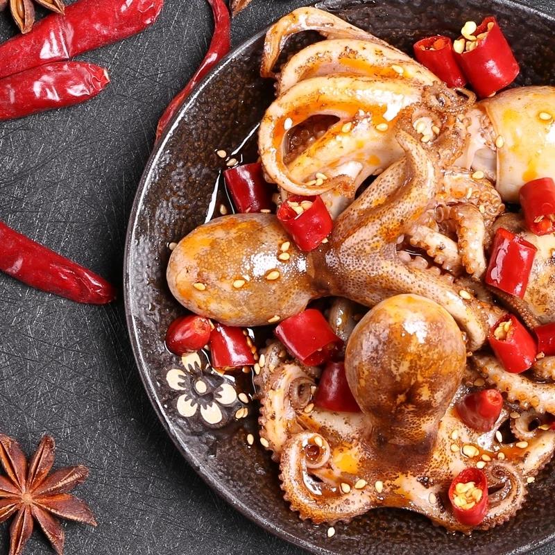 快手同款·麻辣即食鲜嫩八爪鱼 颜值小罐海鲜迷你熟食香辣网红零食