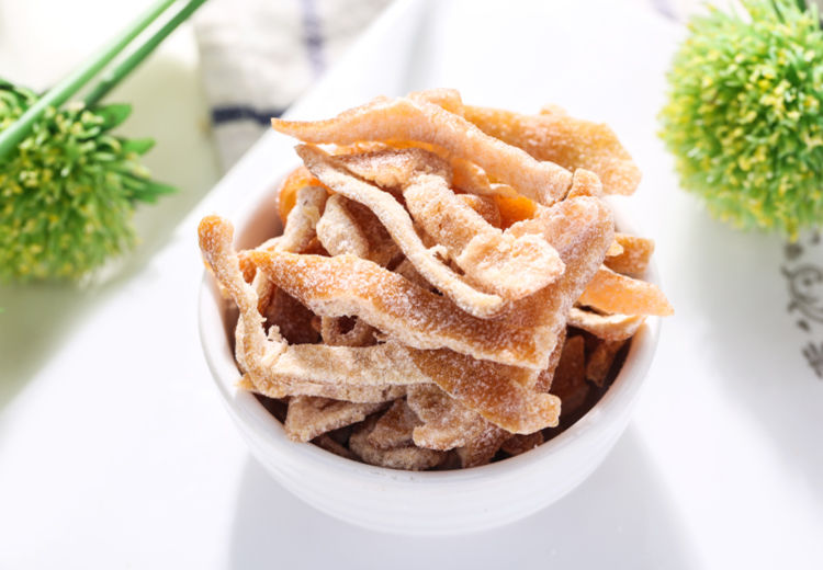 酸甜陈皮干 九制陈皮 即食蜜饯果脯干陈皮桔子皮零食200g